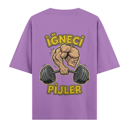 İğneci Pijler Oversize T-Shirt