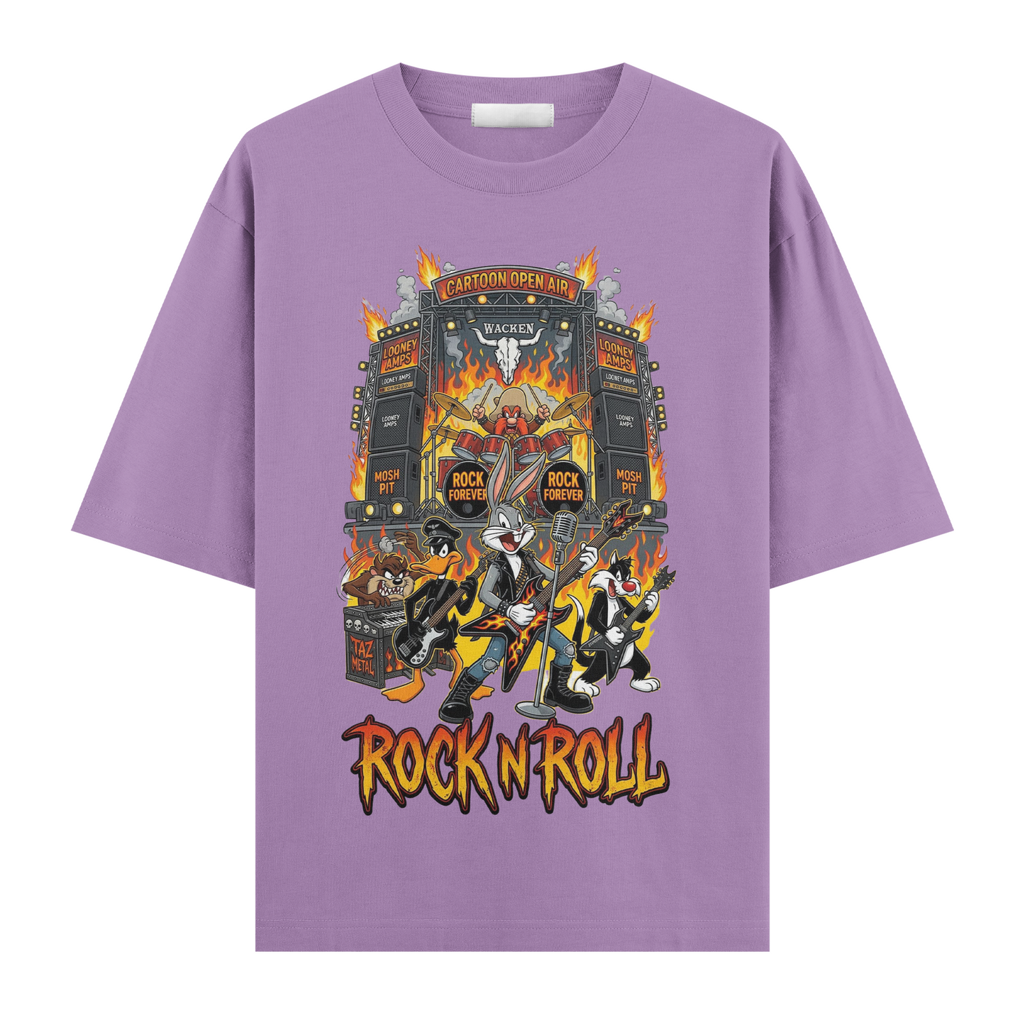 Looney Tunes: Retro Rock Riot Oversize T-Shirt