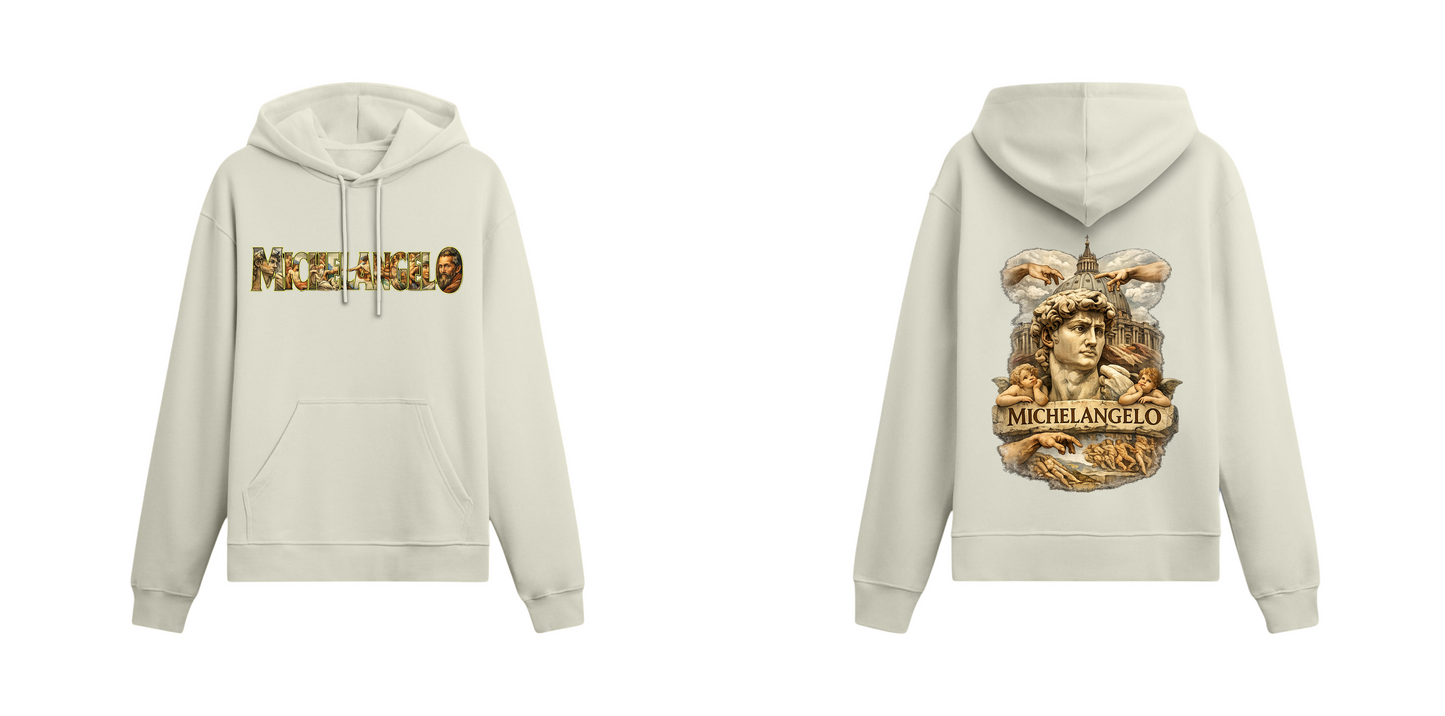 Sanat Serisi: Michelangelo Oversize Hoodie
