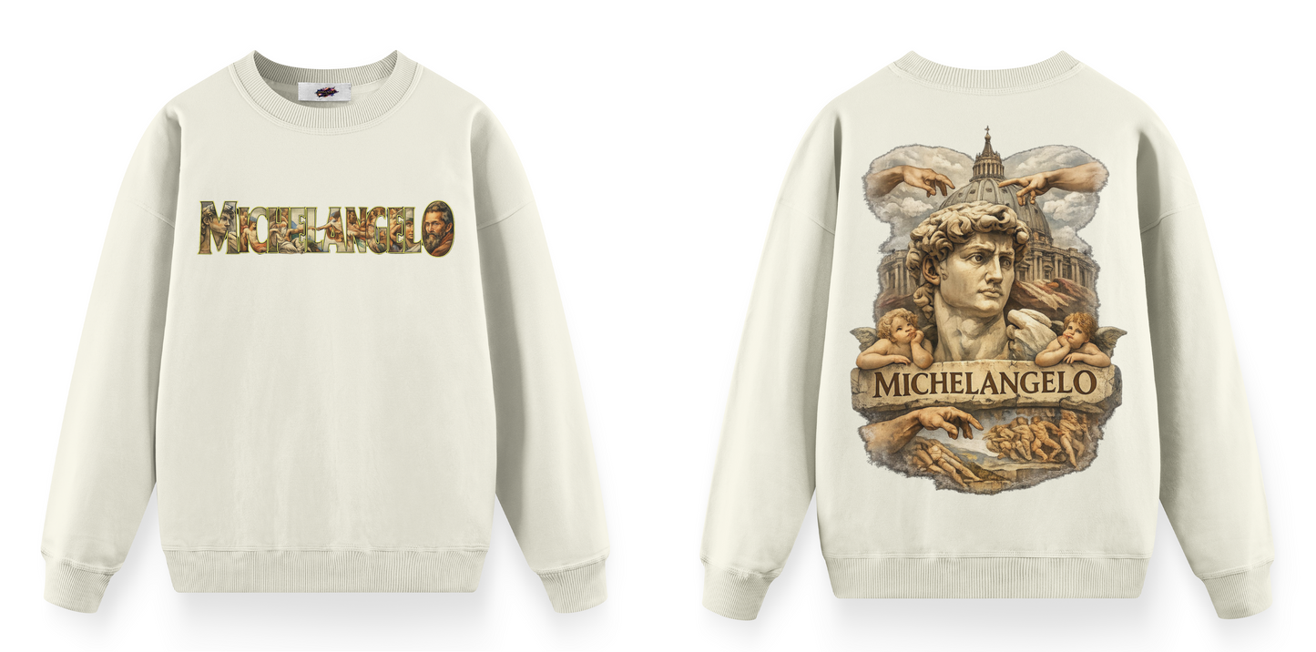 Sanat Serisi: Michelangelo Oversize Sweatshirt