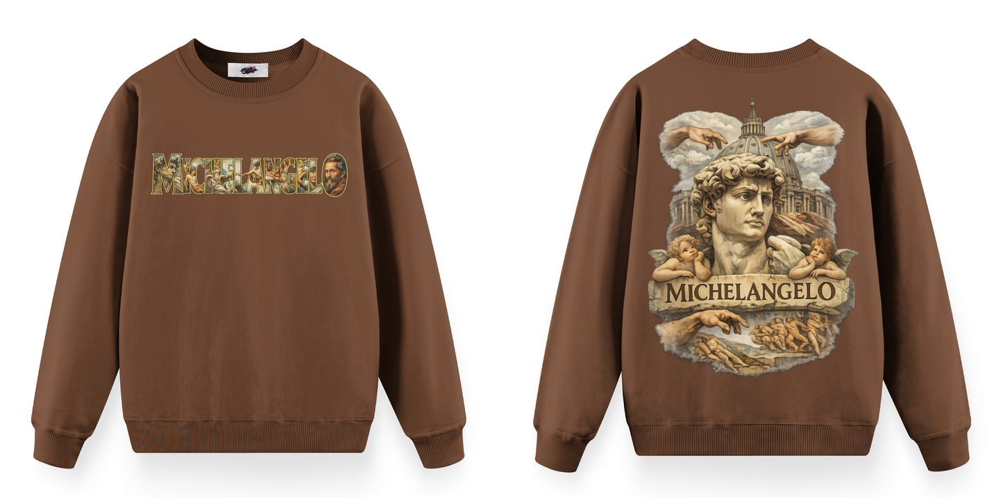 Sanat Serisi: Michelangelo Oversize Sweatshirt