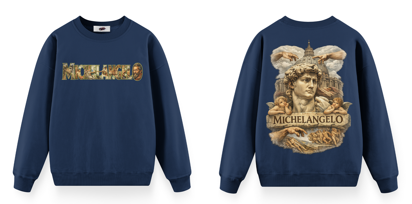 Sanat Serisi: Michelangelo Oversize Sweatshirt