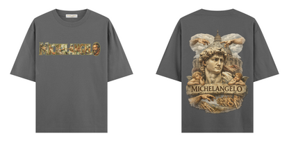 Sanat Serisi: Michelangelo Oversize T-Shirt