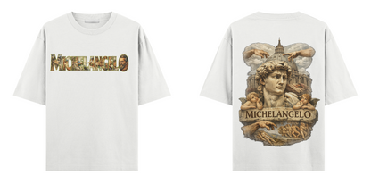 Sanat Serisi: Michelangelo Oversize T-Shirt