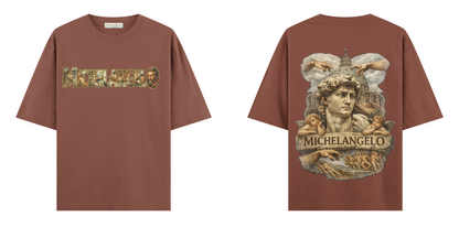 Sanat Serisi: Michelangelo Oversize T-Shirt