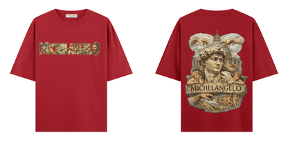 Sanat Serisi: Michelangelo Oversize T-Shirt