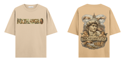 Sanat Serisi: Michelangelo Oversize T-Shirt