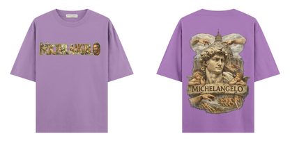 Sanat Serisi: Michelangelo Oversize T-Shirt