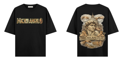 Sanat Serisi: Michelangelo Oversize T-Shirt