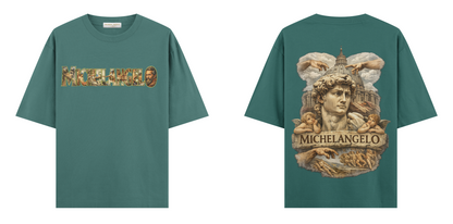 Sanat Serisi: Michelangelo Oversize T-Shirt
