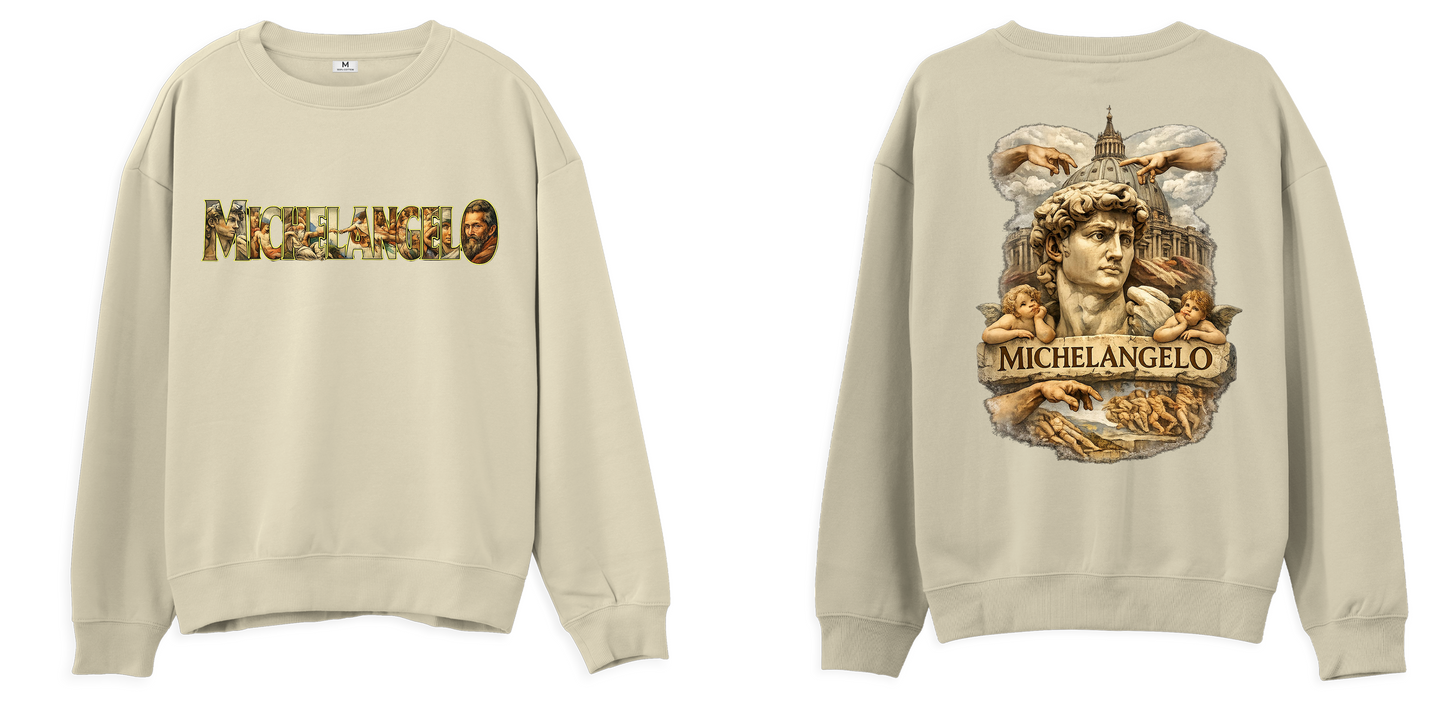 Sanat Serisi: Michelangelo Regular Sweatshirt