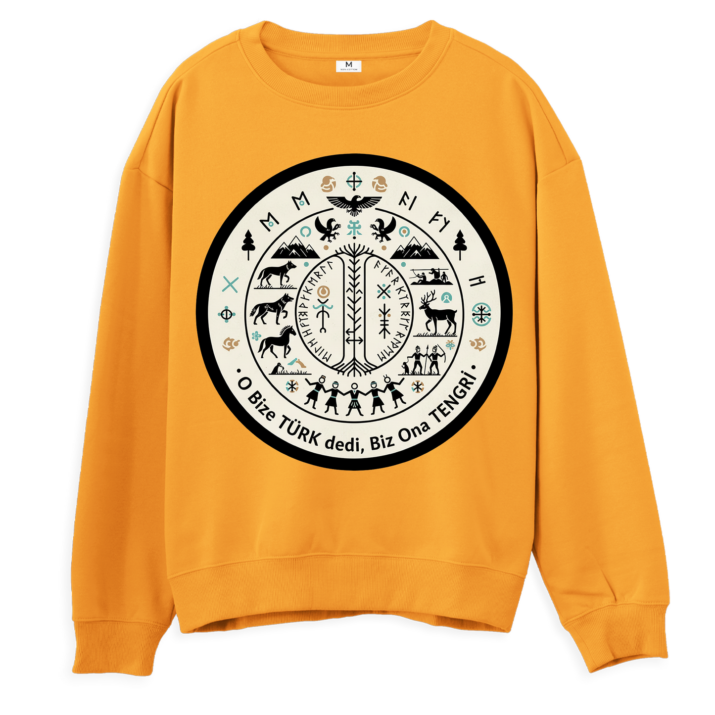 O Bize Türk Dedi, Biz Ona Tengri Regular Sweatshirt