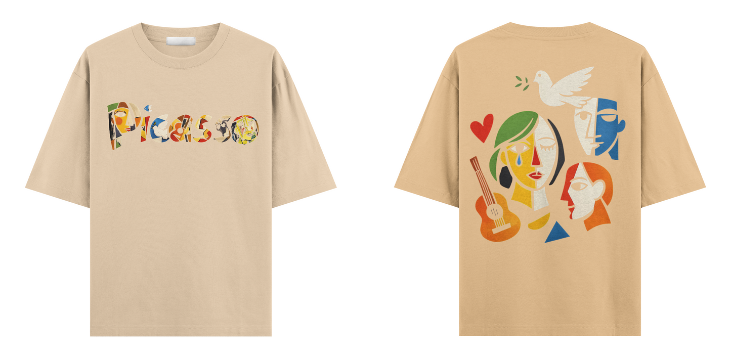 Sanat Serisi: Picasso Oversize T-Shirt