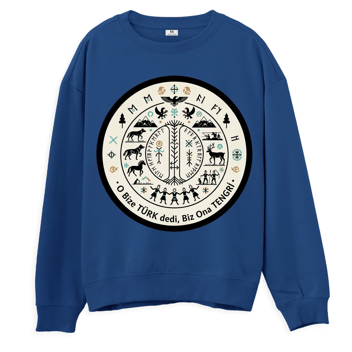 O Bize Türk Dedi, Biz Ona Tengri Regular Sweatshirt