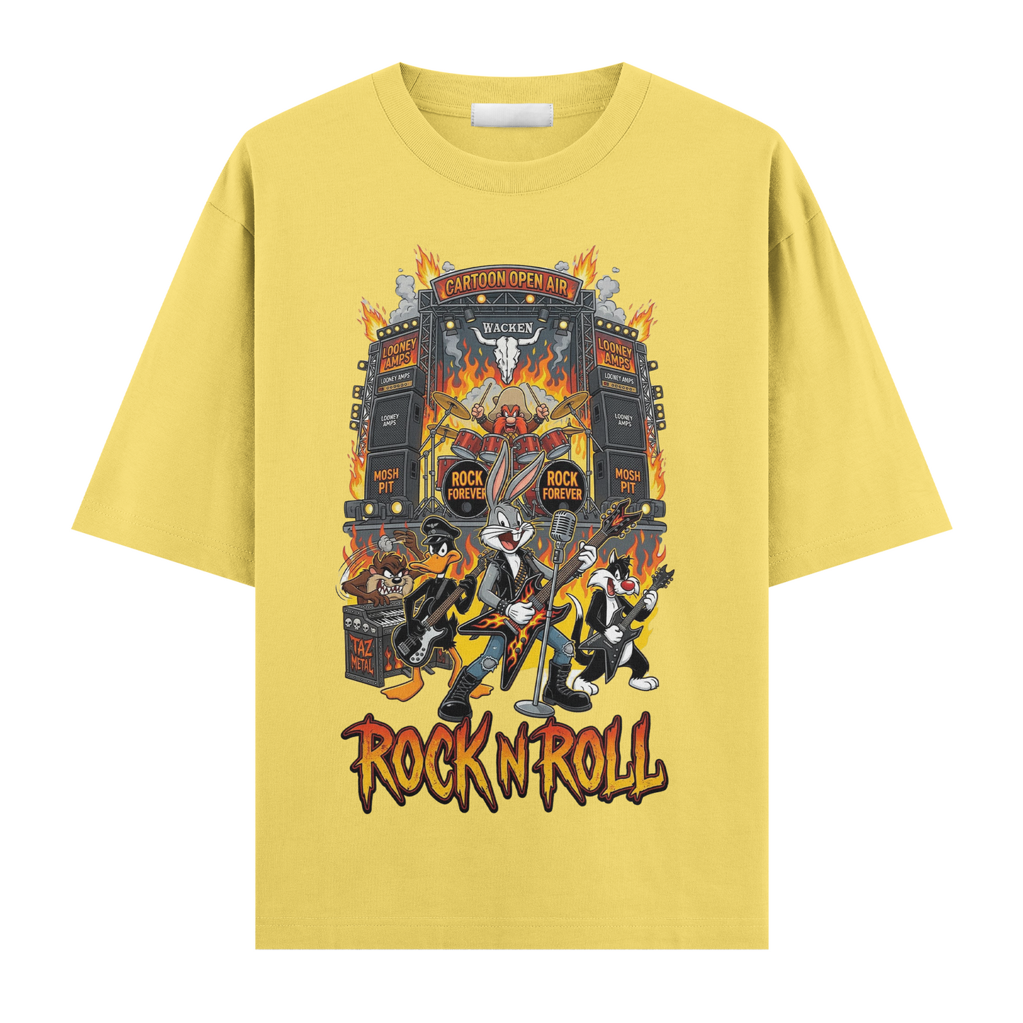Looney Tunes: Retro Rock Riot Oversize T-Shirt
