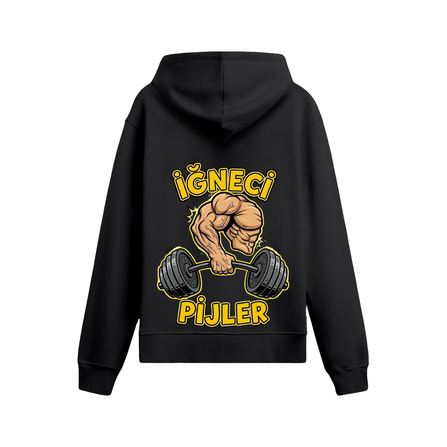 İğneci Pijler Oversize Oversize Hoodie