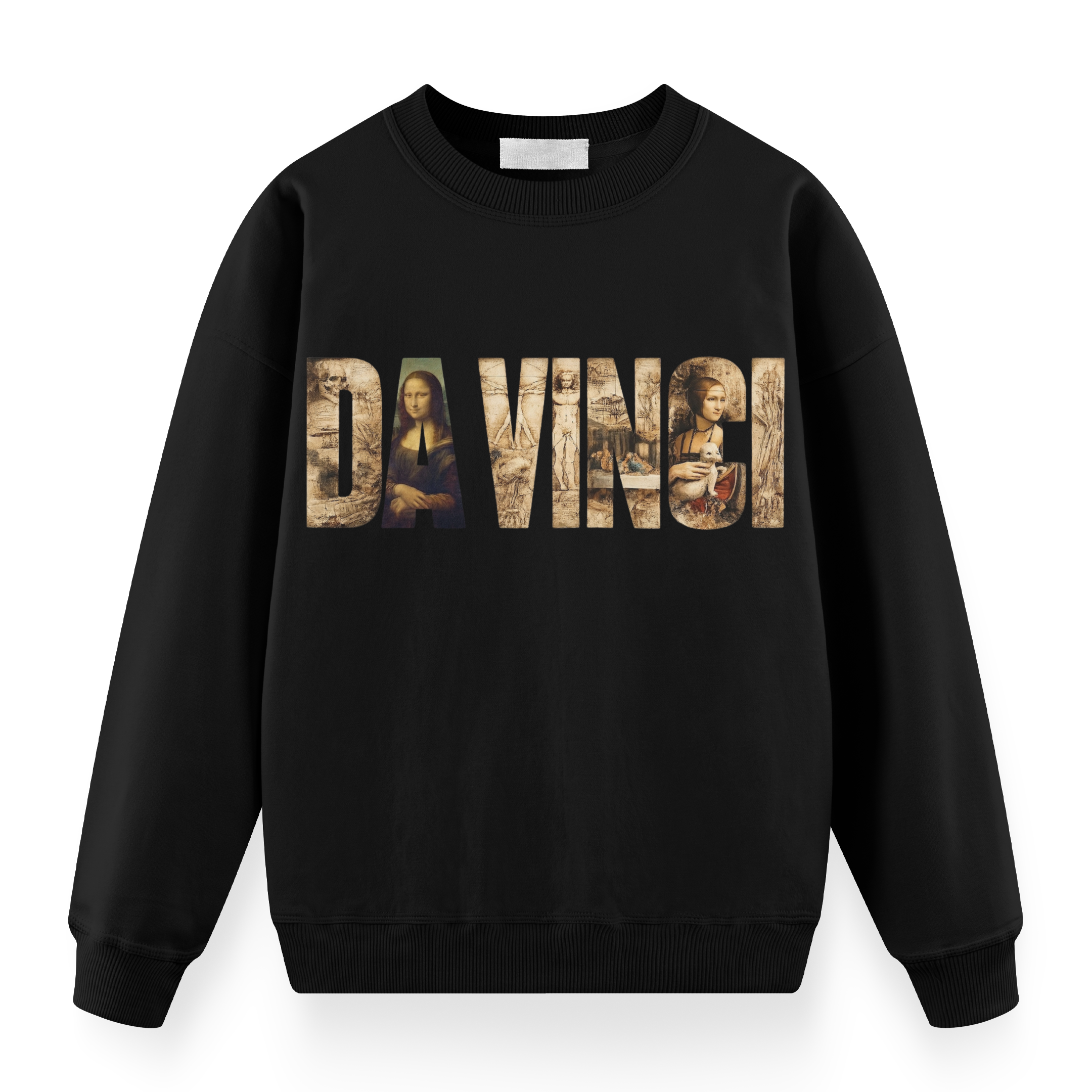 Sanat Serisi: Da Vinci Oversize Sweatshirt