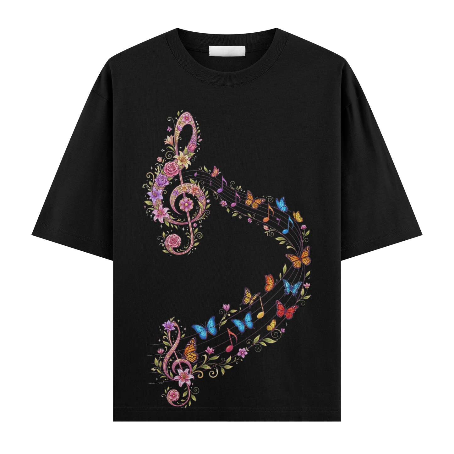 Musik-i Kelebek Oversize T-Shirt