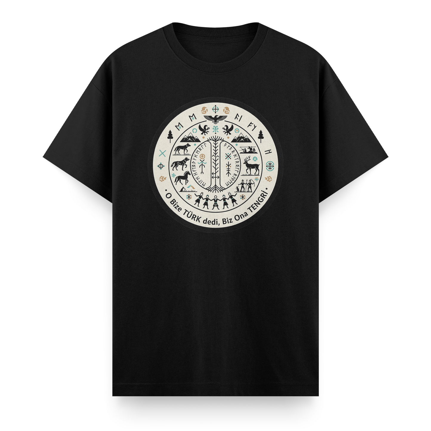 O Bize Türk Dedi, Biz Ona Tengri Regular T-Shirt