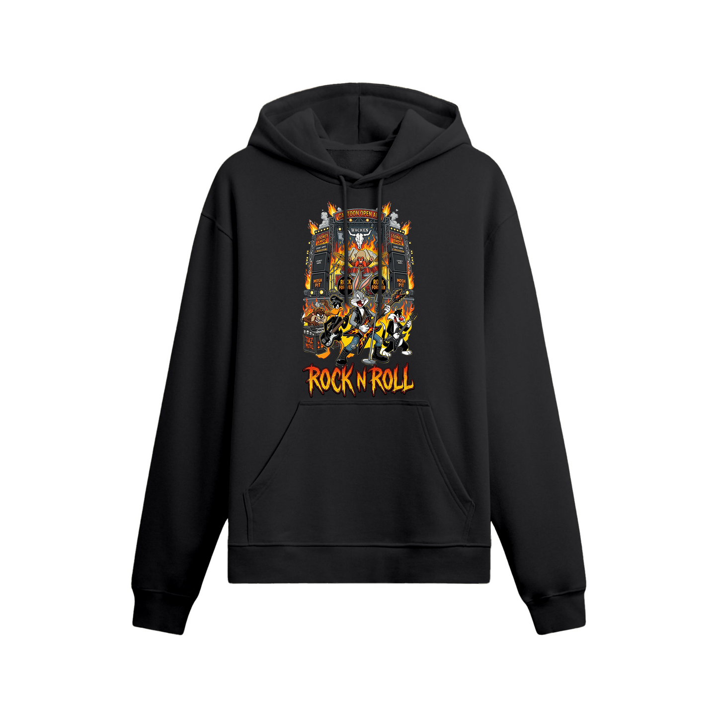 Looney Tunes: Retro Rock Riot Oversize Hoodie