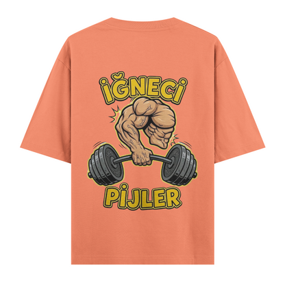 İğneci Pijler Oversize T-Shirt