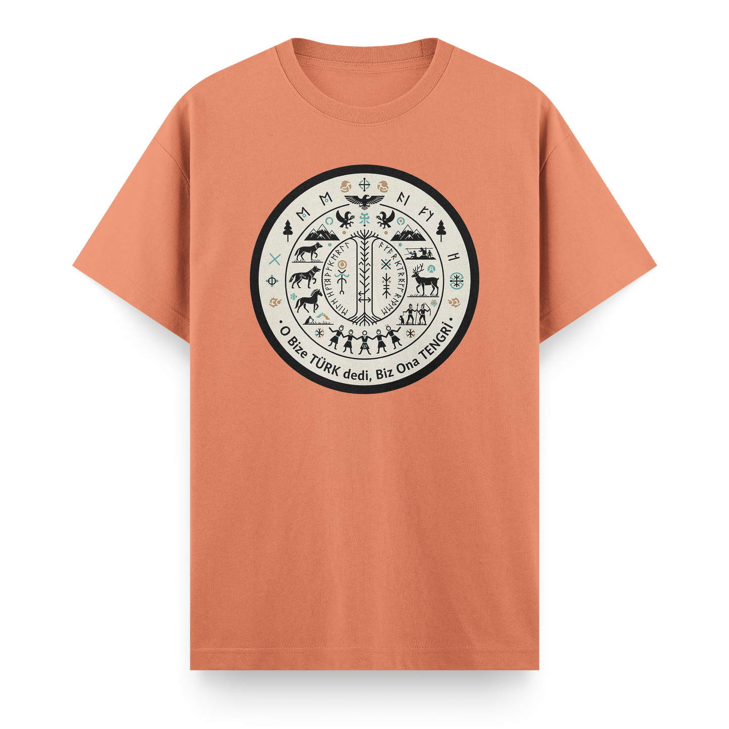 O Bize Türk Dedi, Biz Ona Tengri Regular T-Shirt