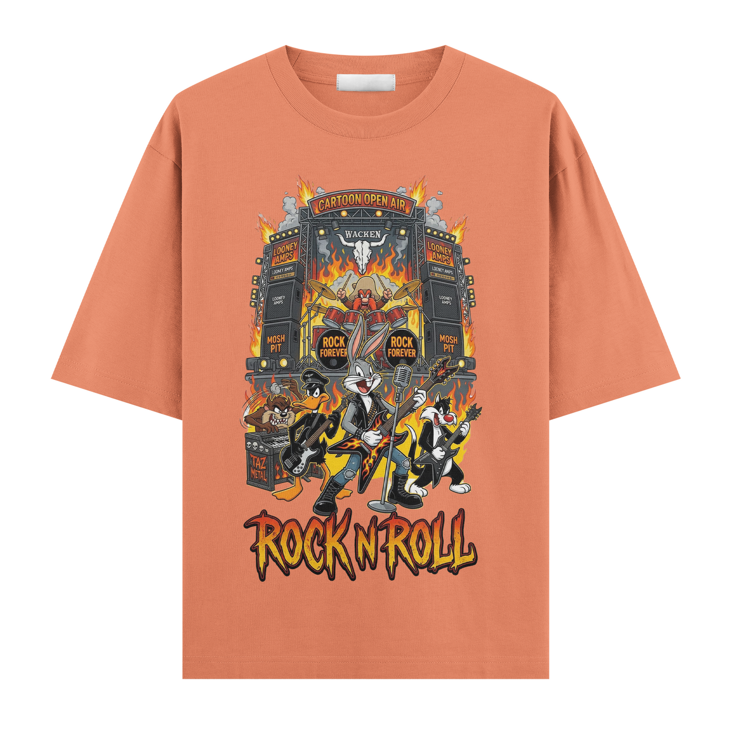 Looney Tunes: Retro Rock Riot Oversize T-Shirt