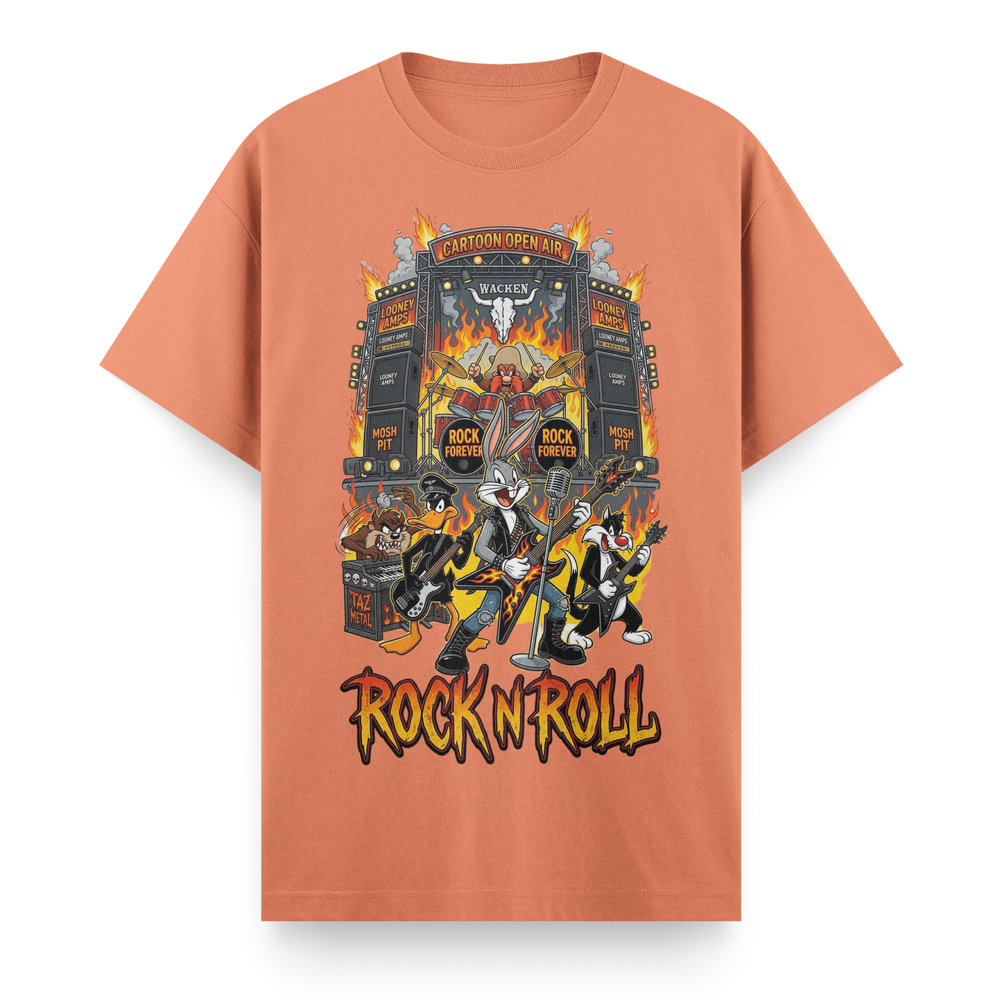 Looney Tunes: Retro Rock Riot Regular T-Shirt