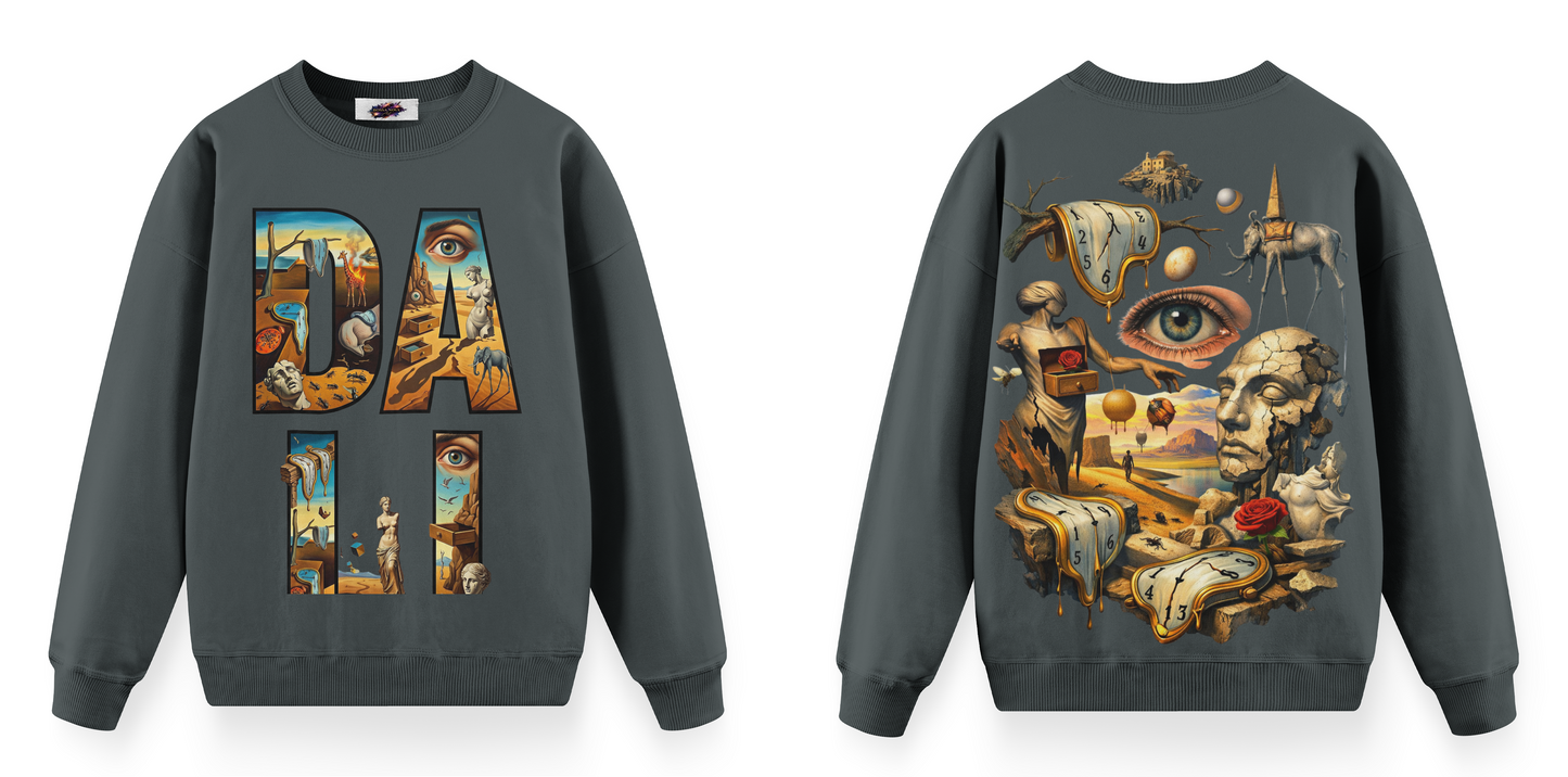 Sanat Serisi: Dali Oversize Sweatshirt
