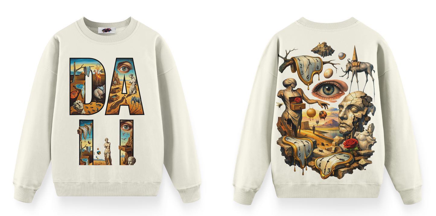 Sanat Serisi: Dali Oversize Sweatshirt