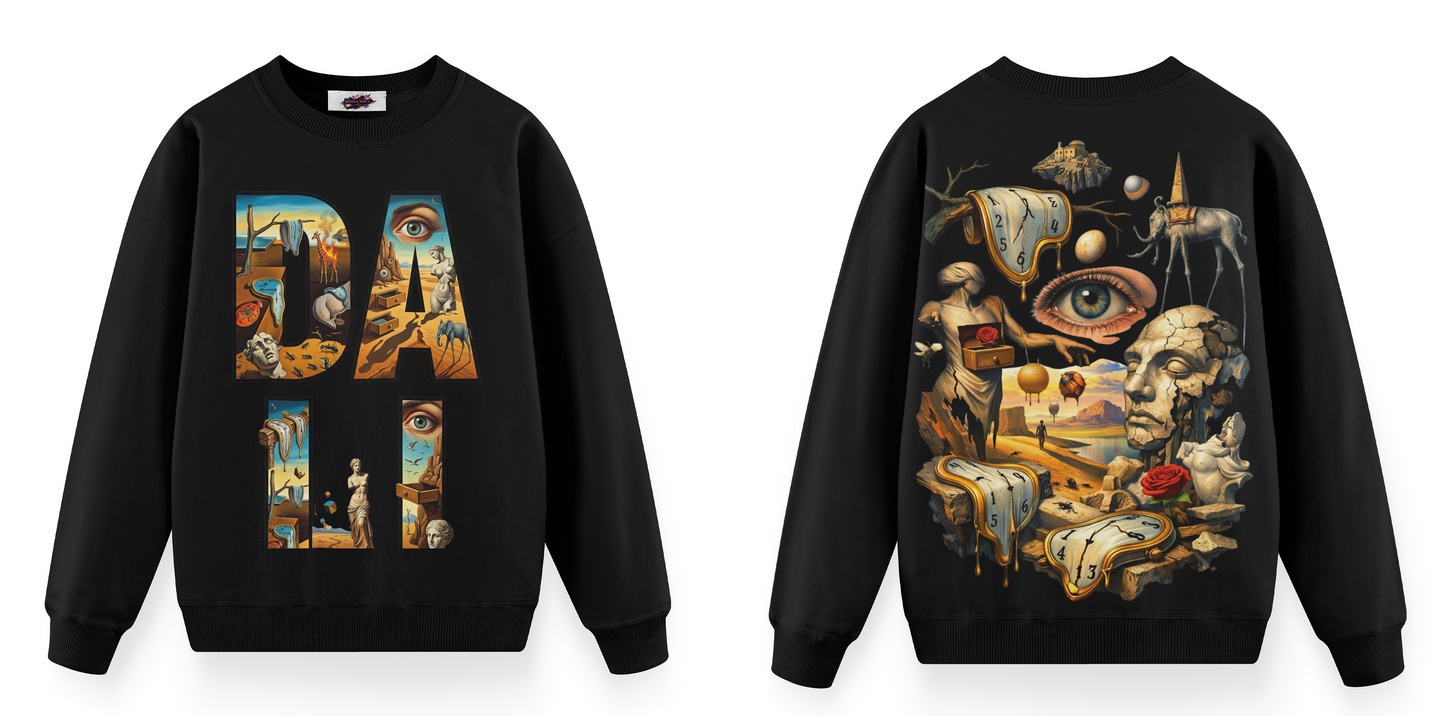 Sanat Serisi: Dali Oversize Sweatshirt