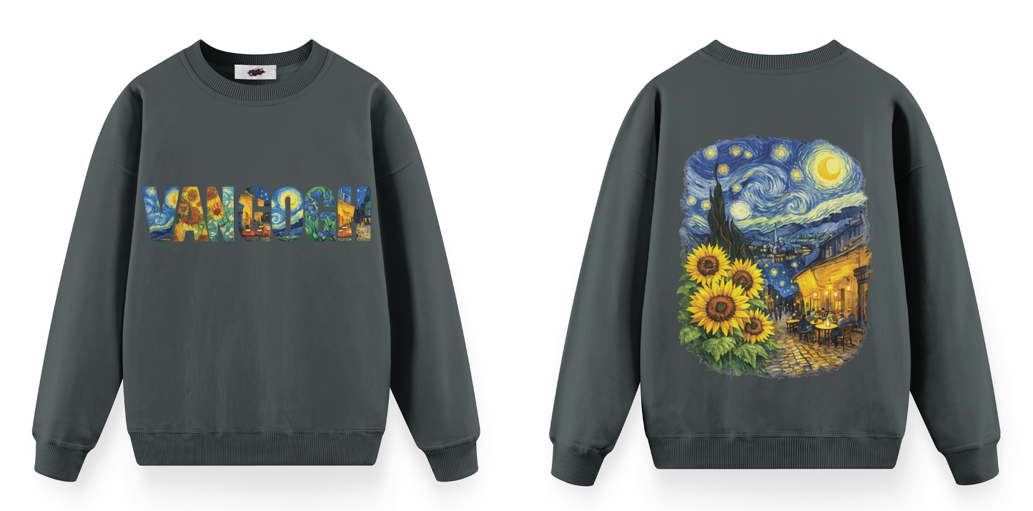 Sanat Serisi: Van Gogh Oversize Sweatshirt