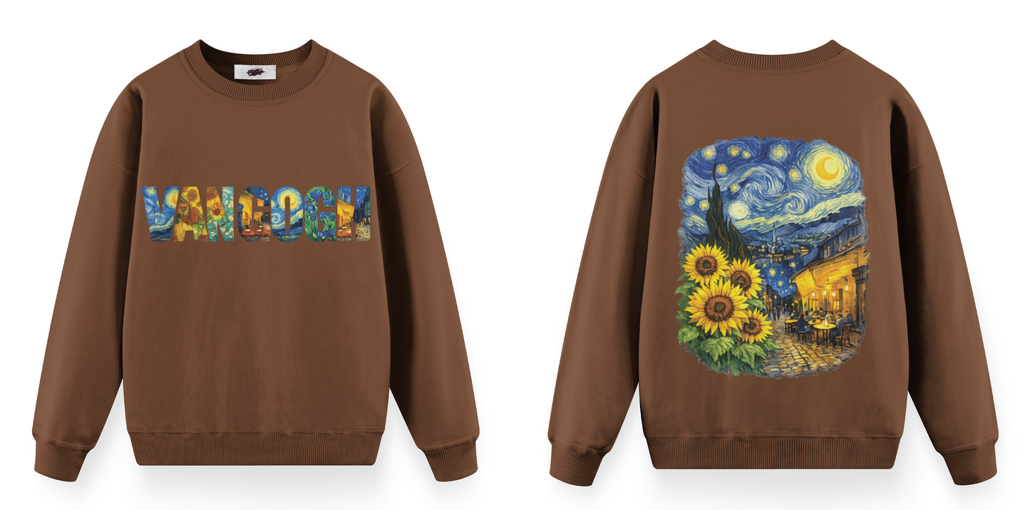 Sanat Serisi: Van Gogh Oversize Sweatshirt
