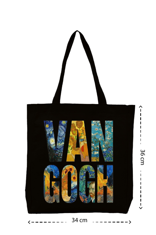 Sanat Serisi: Van Gogh – Yıldızlı Dokunuş Organik Tote Çanta