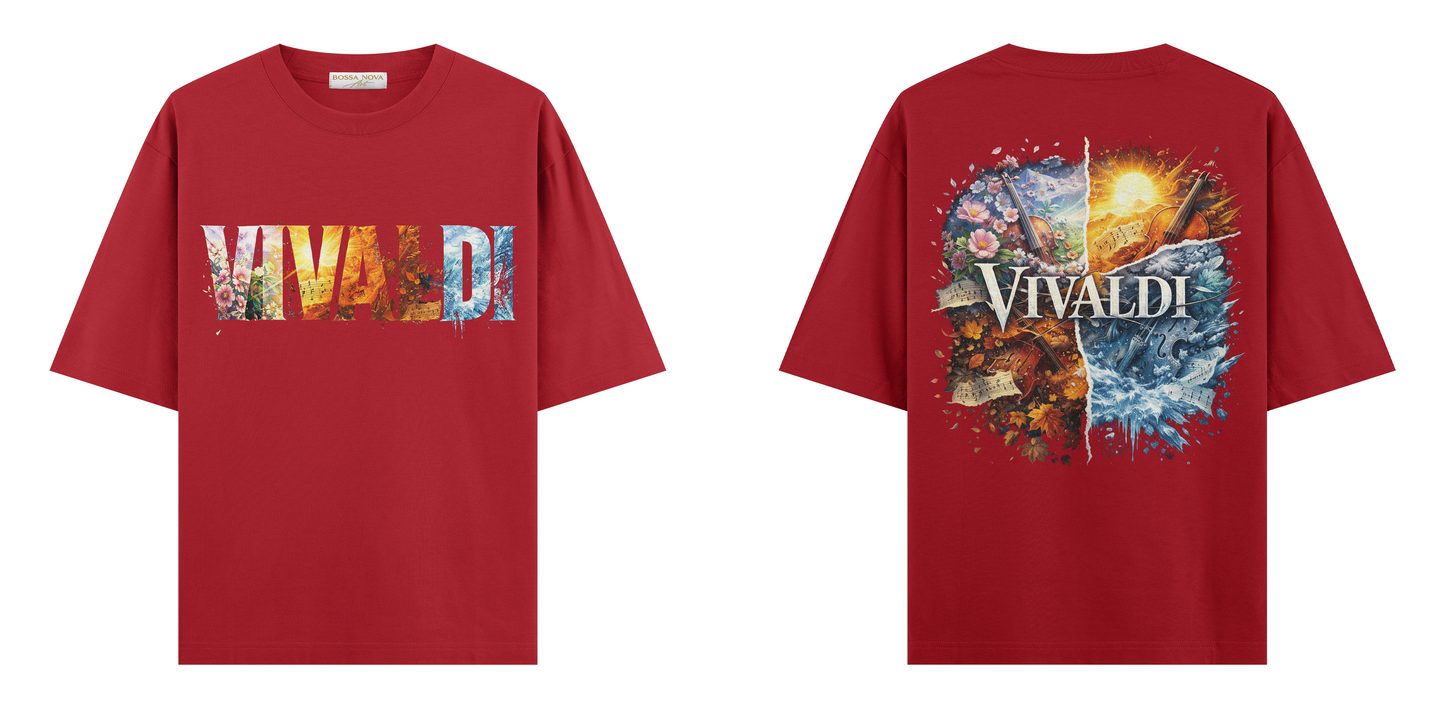Sanat Serisi: Vivaldi 4 Mevsim Oversize T-Shirt