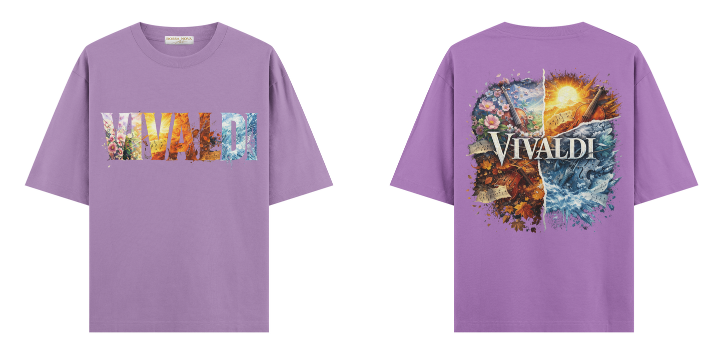 Sanat Serisi: Vivaldi 4 Mevsim Oversize T-Shirt
