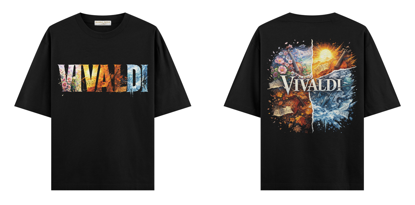 Sanat Serisi: Vivaldi 4 Mevsim Oversize T-Shirt