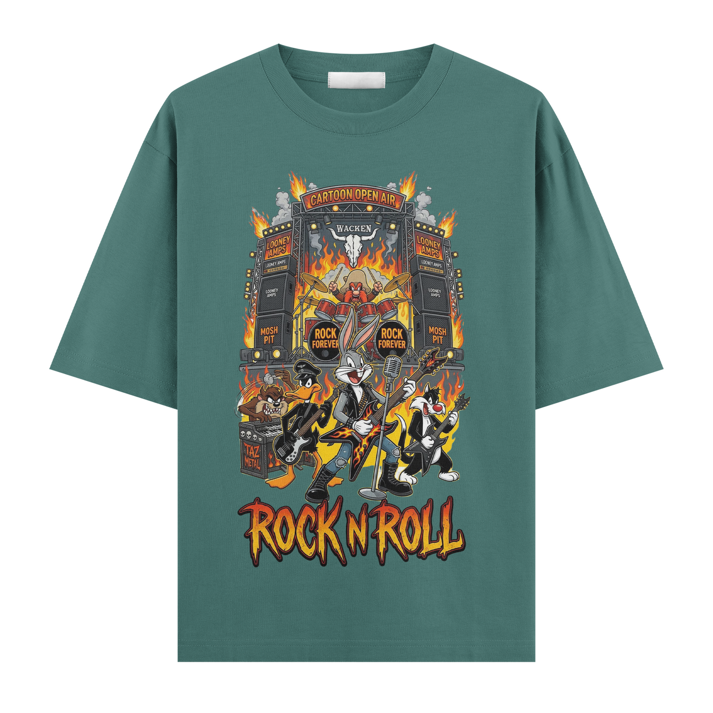 Looney Tunes: Retro Rock Riot Oversize T-Shirt
