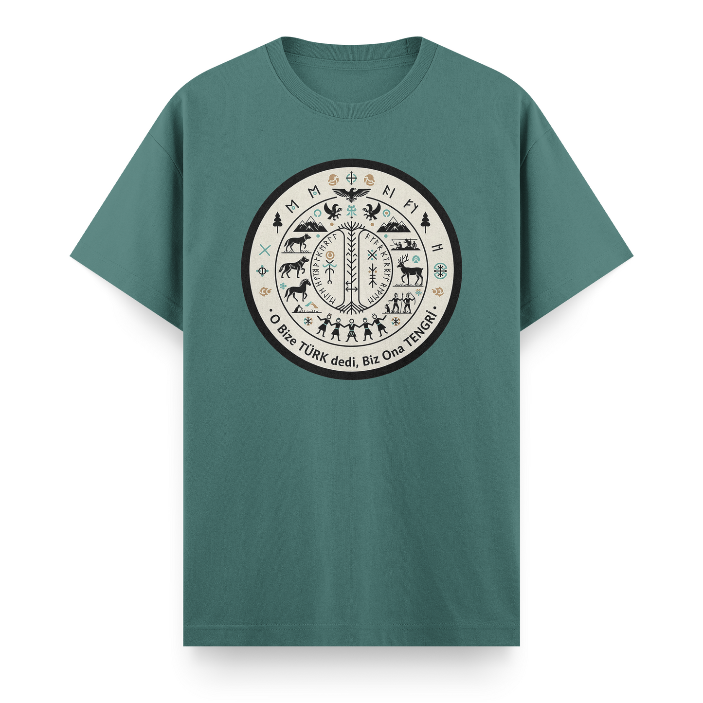 O Bize Türk Dedi, Biz Ona Tengri Regular T-Shirt